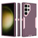 Samsung Galaxy S24 Ultra 5G 2 in 1 Magnetic PC + TPU Phone Case - Purple Red+Pink