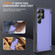 Samsung Galaxy S24 Ultra 5G 3 in 1 Flip Holder Phone Case - Light Purple