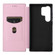 Samsung Galaxy S24 Ultra 5G Carbon Fiber Texture Flip Leather Phone Case - Pink