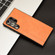 Samsung Galaxy S24 Ultra 5G Cow Pattern Sewing Back Cover Phone Case - Orange