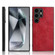 Samsung Galaxy S24 Ultra 5G Cow Pattern Sewing Back Cover Phone Case - Red