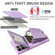 Samsung Galaxy S24 Ultra 5G Crossbody Lanyard Zipper Wallet Leather Phone Case - Purple