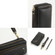 Samsung Galaxy S24 Ultra 5G Crossbody Multi-functional Zipper Wallet Leather Phone Case - Black