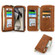 Samsung Galaxy S24 Ultra 5G Crossbody Multi-functional Zipper Wallet Leather Phone Case - Brown