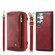Samsung Galaxy S24 Ultra 5G Crossbody Multi-functional Zipper Wallet Leather Phone Case - Red