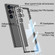 Samsung Galaxy S24 Ultra 5G GKK Space Frame Transparent PC + TPU Phone Case - Transparent Black