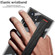 Samsung Galaxy S24 Ultra 5G GKK Space Frame Transparent PC + TPU Phone Case with Wrist Strap - White