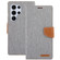 Samsung Galaxy S24 Ultra 5G GOOSPERY CANVAS DIARY Fabric Texture Flip Leather Phone Case - Grey