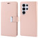 Samsung Galaxy S24 Ultra 5G GOOSPERY RICH DIARY Crazy Horse Texture Leather Phone Case - Rose Gold