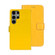 Samsung Galaxy S24 Ultra 5G idewei Crazy Horse Texture Leather Phone Case - Yellow