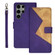 Samsung Galaxy S24 Ultra 5G idewei Two-color Splicing Leather Phone Case - Purple