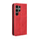 Samsung Galaxy S24 Ultra 5G Magnetic Buckle Retro Texture Leather Phone Case - Red