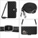 Samsung Galaxy S24 Ultra 5G Rhombic Texture Flip Leather Phone Case with Long Lanyard - Black