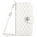 Samsung Galaxy S24 Ultra 5G Rhombic Texture Flip Leather Phone Case with Long Lanyard - White
