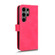 Samsung Galaxy S24 Ultra 5G Skin Feel Magnetic Flip Leather Phone Case - Rose Red