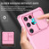Samsung Galaxy S24 Ultra 5G Stereoscopic Holder Sliding Camshield Phone Case - Pink