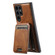 Samsung Galaxy S24 Ultra 5G Suteni H15 MagSafe Oil Eax Leather Detachable Wallet Back Phone Case - Brown