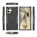 Samsung Galaxy S24 Ultra 5G Tire Texture TPU + PC Phone Case with Holder - Black