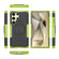 Samsung Galaxy S24 Ultra 5G Tire Texture TPU + PC Phone Case with Holder - Green
