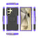 Samsung Galaxy S24 Ultra 5G Tire Texture TPU + PC Phone Case with Holder - Purple