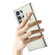 Samsung Galaxy S24 Ultra 5G YM007 Ring Holder Card Bag Skin Feel Phone Case - White