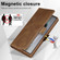 Samsung Galaxy S24 Ultra LC.IMEEKE RFID Anti-theft Leather Phone Case - Brown