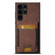 Samsung Galaxy S24 Ultra 5G Suteni H03 Litchi Leather Card Bag Stand Back Phone Case - Brown