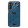 Samsung Galaxy A14 4G / 5G Calf Texture Card Slot Ring Holder Phone Case - Blue
