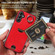 Samsung Galaxy A14 4G / 5G Calf Texture Card Slot Ring Holder Phone Case - Red