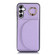 Samsung Galaxy A14 4G / 5G YM007 Ring Holder Card Bag Skin Feel Phone Case - Purple