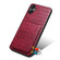 Samsung Galaxy A14 4G/5G Denior Imitation Crocodile Leather Back Phone Case with Holder - Rose Red