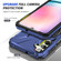 Samsung Galaxy A14 4G/5G MagSafe Magnetic Shockproof Phone Case with Ring Holder - Navy Blue