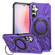 Samsung Galaxy A14 4G/5G MagSafe Magnetic Shockproof Phone Case with Ring Holder - Purple