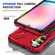 Samsung Galaxy A14 4G/5G MagSafe Magnetic Shockproof Phone Case with Ring Holder - Red