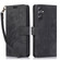 Samsung Galaxy A14 4G/5G Orchid Butterfly Embossed Leather Phone Case - Black