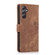Samsung Galaxy A14 4G/5G Orchid Butterfly Embossed Leather Phone Case - Brown