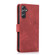 Samsung Galaxy A14 4G/5G Orchid Butterfly Embossed Leather Phone Case - Red