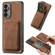 Samsung Galaxy A14 4G/5G Retro Leather Card Bag Magnetic Phone Case - Brown