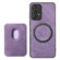 Samsung Galaxy A14 4G/5G Retro Leather Card Bag Magnetic Phone Case - Purple