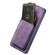 Samsung Galaxy A14 4G/5G Retro Leather Card Bag Magnetic Phone Case - Purple