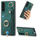 Samsung Galaxy A14 4G/5G Retro Skin-feel Ring Card Bag Phone Case with Hang Loop - Green