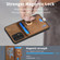 Samsung Galaxy A14 4G/5G Retro Splitable Magnetic Card Bag Leather Phone Case - Brown