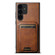 Samsung Galaxy A14 4G/5G Suteni H02 Leather Wallet Stand Back Phone Case - Brown
