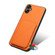 Samsung Galaxy A14 5G / 4G Denior Imitation Calf Leather Back Phone Case with Holder - Orange