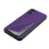 Samsung Galaxy A14 5G / 4G Denior Imitation Calf Leather Back Phone Case with Holder - Purple