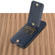 iPhone 15 Pro Max 02 RFID Card Bag Cowhide Texture PU Phone Case - Blue