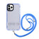 iPhone 15 Pro Max 2 in 1 360 Invisible Holder Cross-body Rope Phone Case - Dark Blue