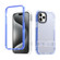 iPhone 15 Pro Max 2 in 1 360 Invisible Holder Cross-body Rope Phone Case - Dark Blue