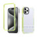 iPhone 15 Pro Max 2 in 1 360 Invisible Holder Cross-body Rope Phone Case - Yellow