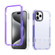 iPhone 15 Pro Max 2 in 1 360 Invisible Holder Phone Case - Purple